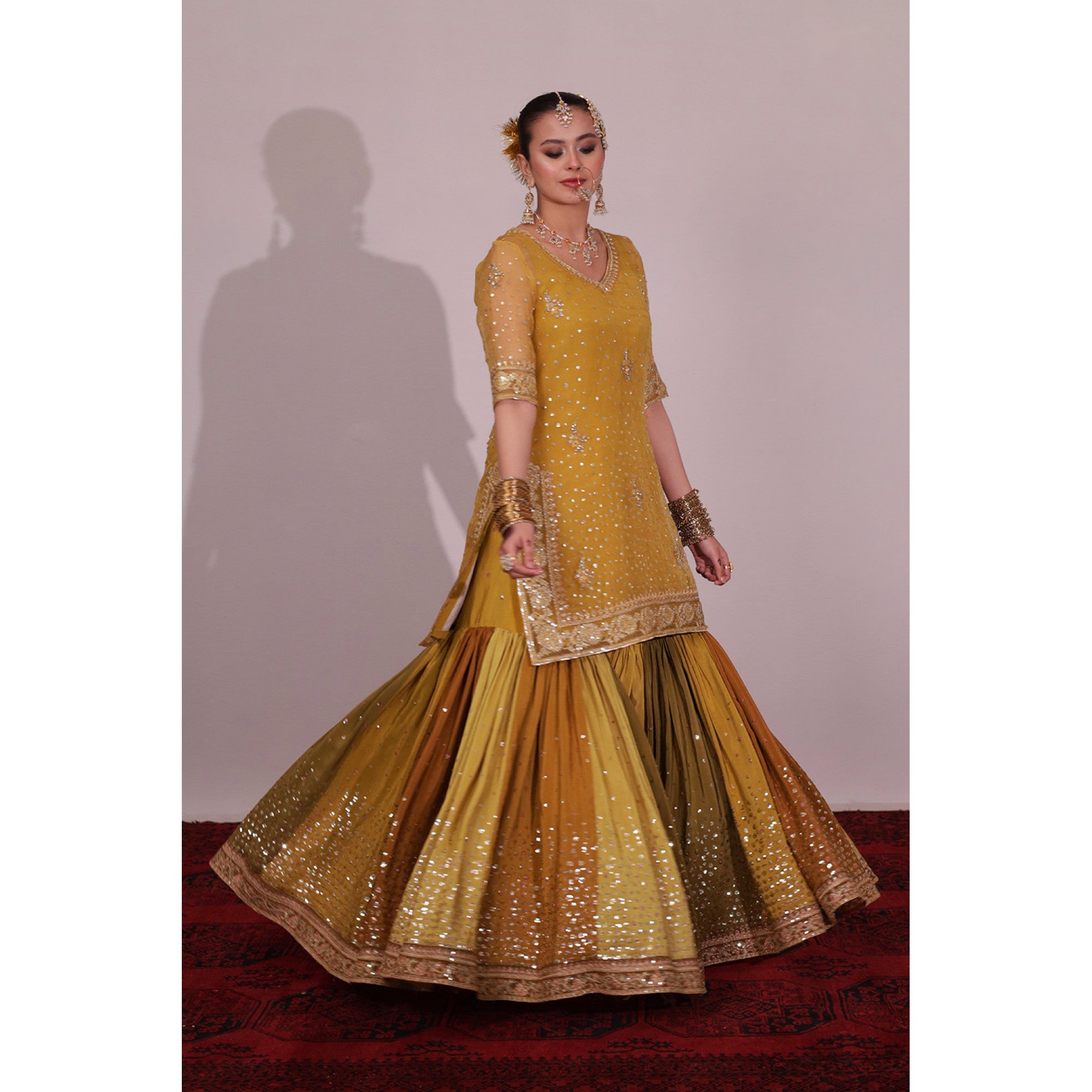 MEHENDI CHATTA PATTI OUTFIT | SHEESHAM 24 / 25 DYOT