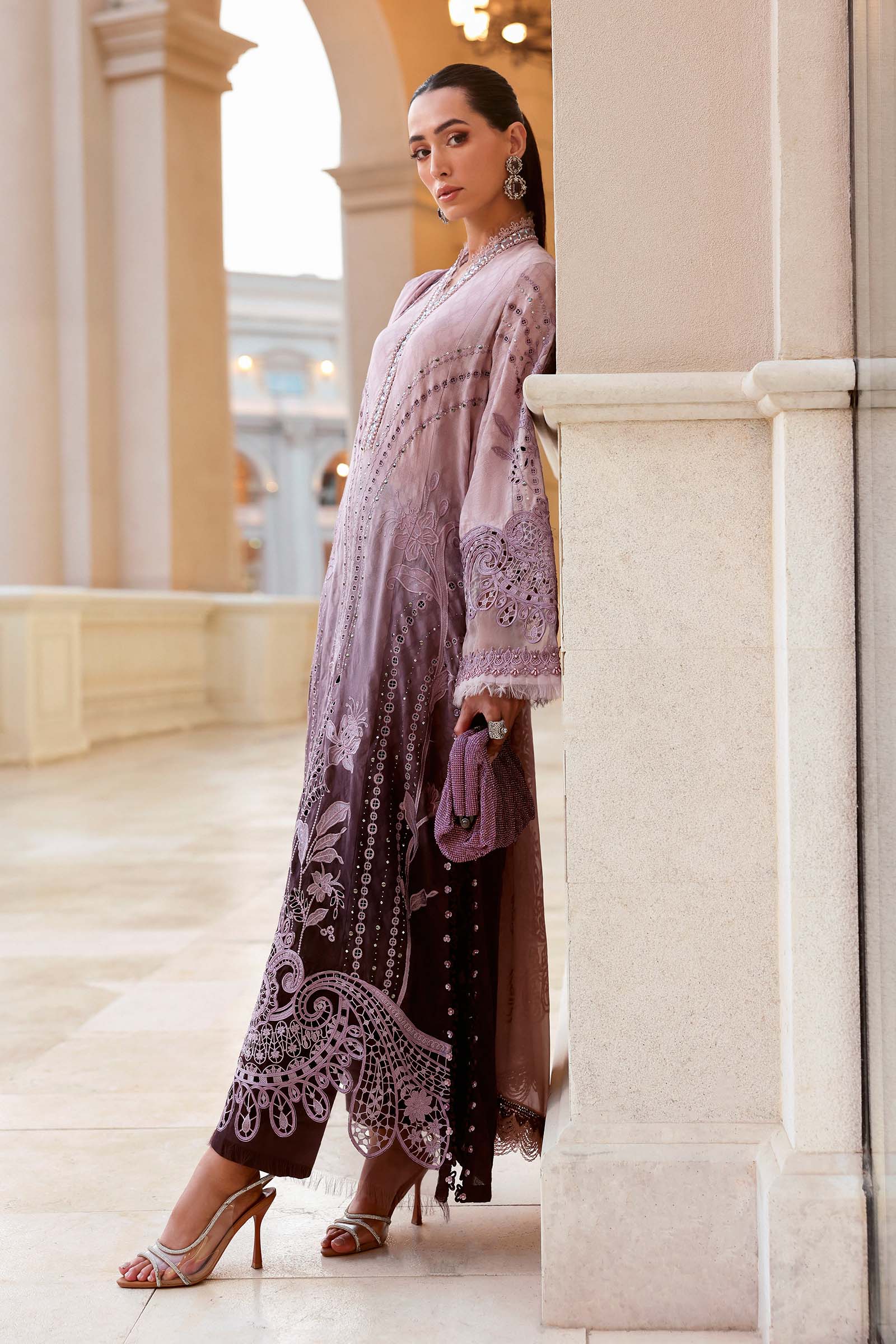 Embroidered Jacquard Lawn Suit