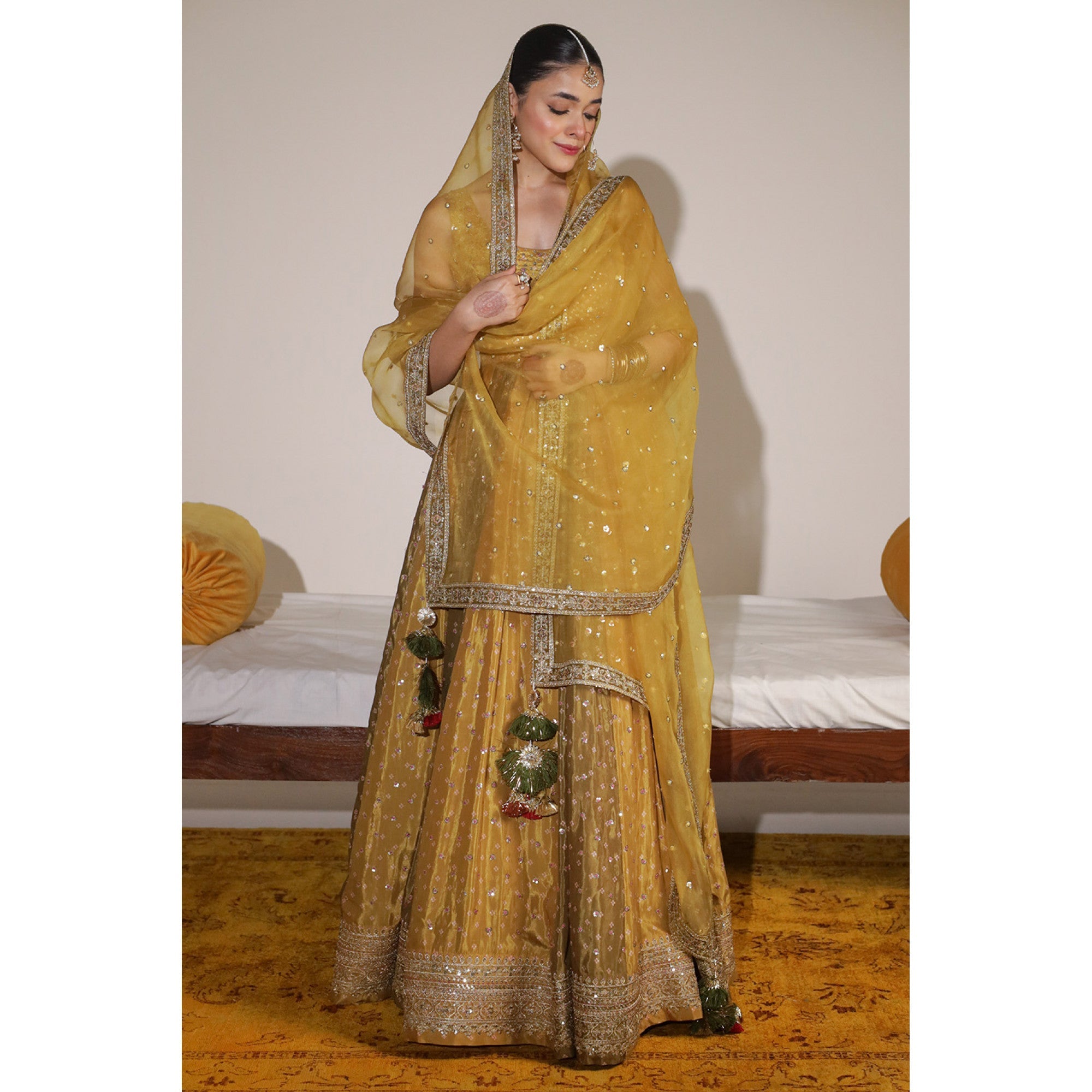 CHATTA PATTI MUSTARD ANARKALI | Chatta Patti Mustard Anarkali | DYOT