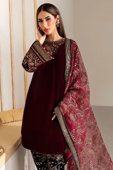 EMBROIDERED VELVET FORMAL VF-2018