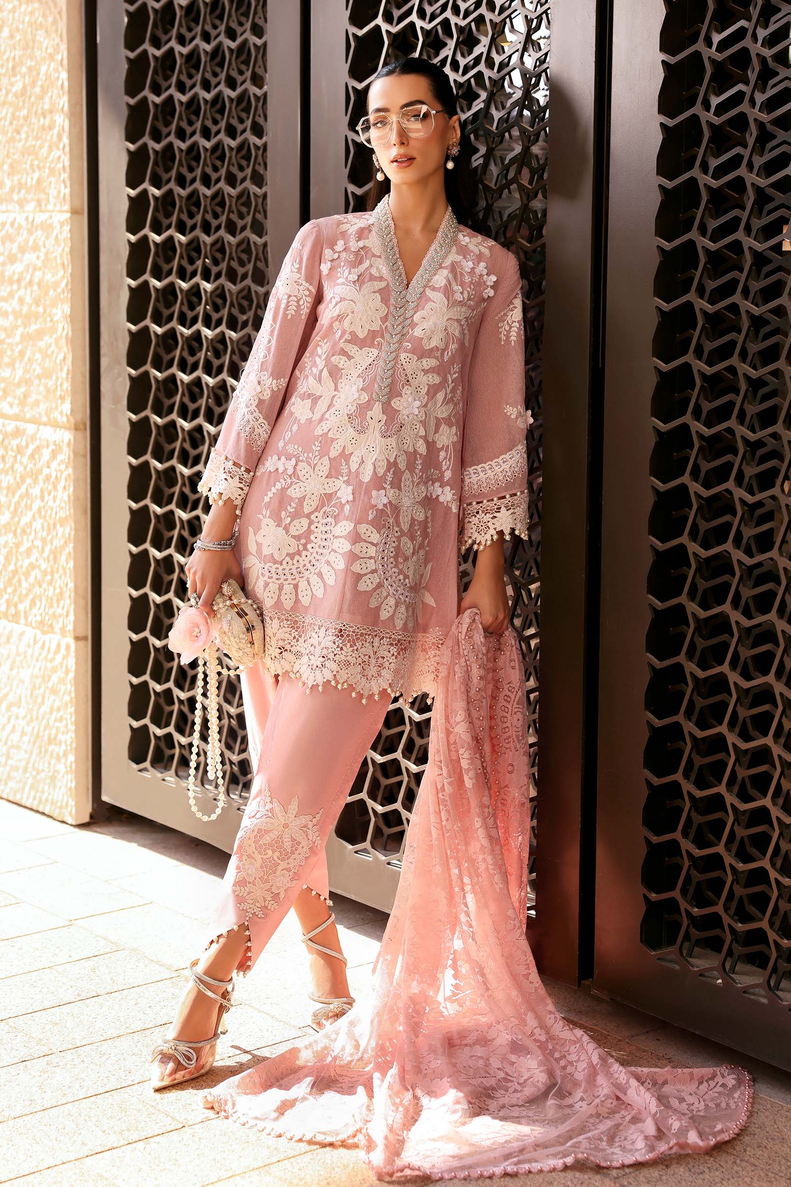 Embroidered Karandi Lawn Suit