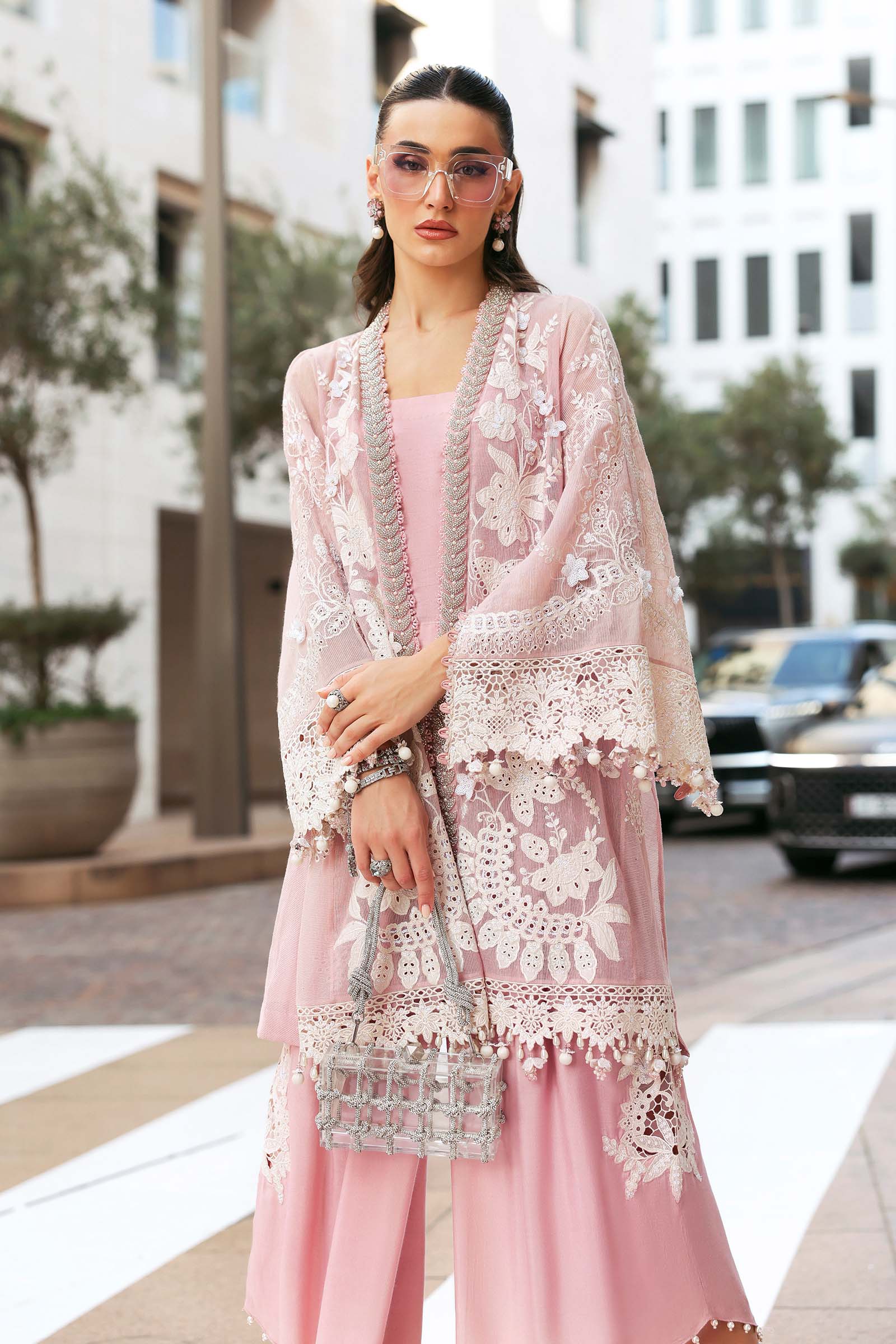 Embroidered Karandi Lawn Suit