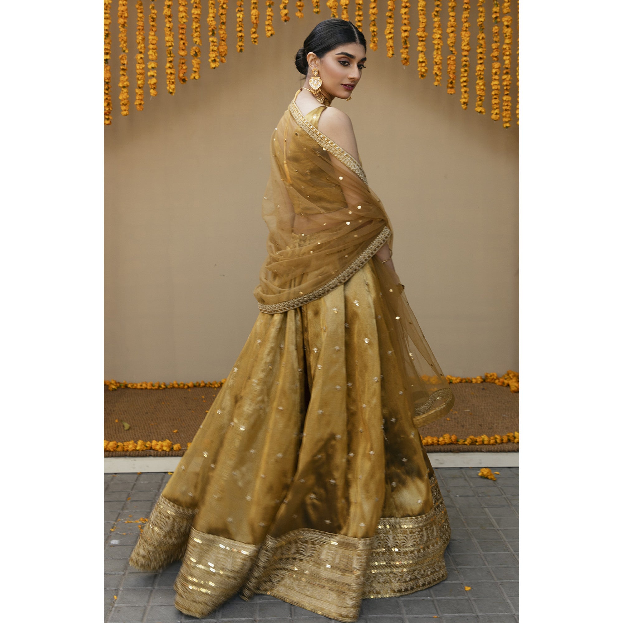 GOLD LEHANGA CHOLI | ZOHRA-FORMALS | DYOT