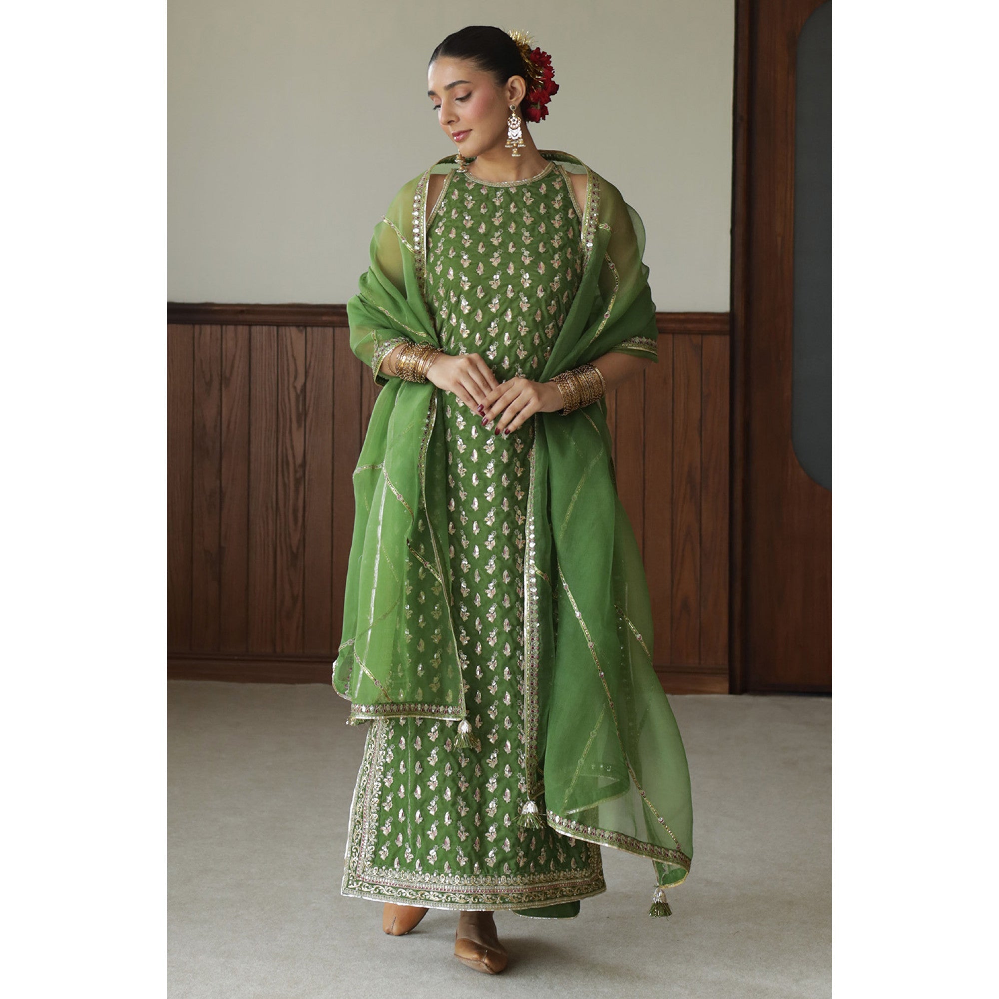 MATCHA GREEN OUTFIT | BASHAASH’25 | DYOT
