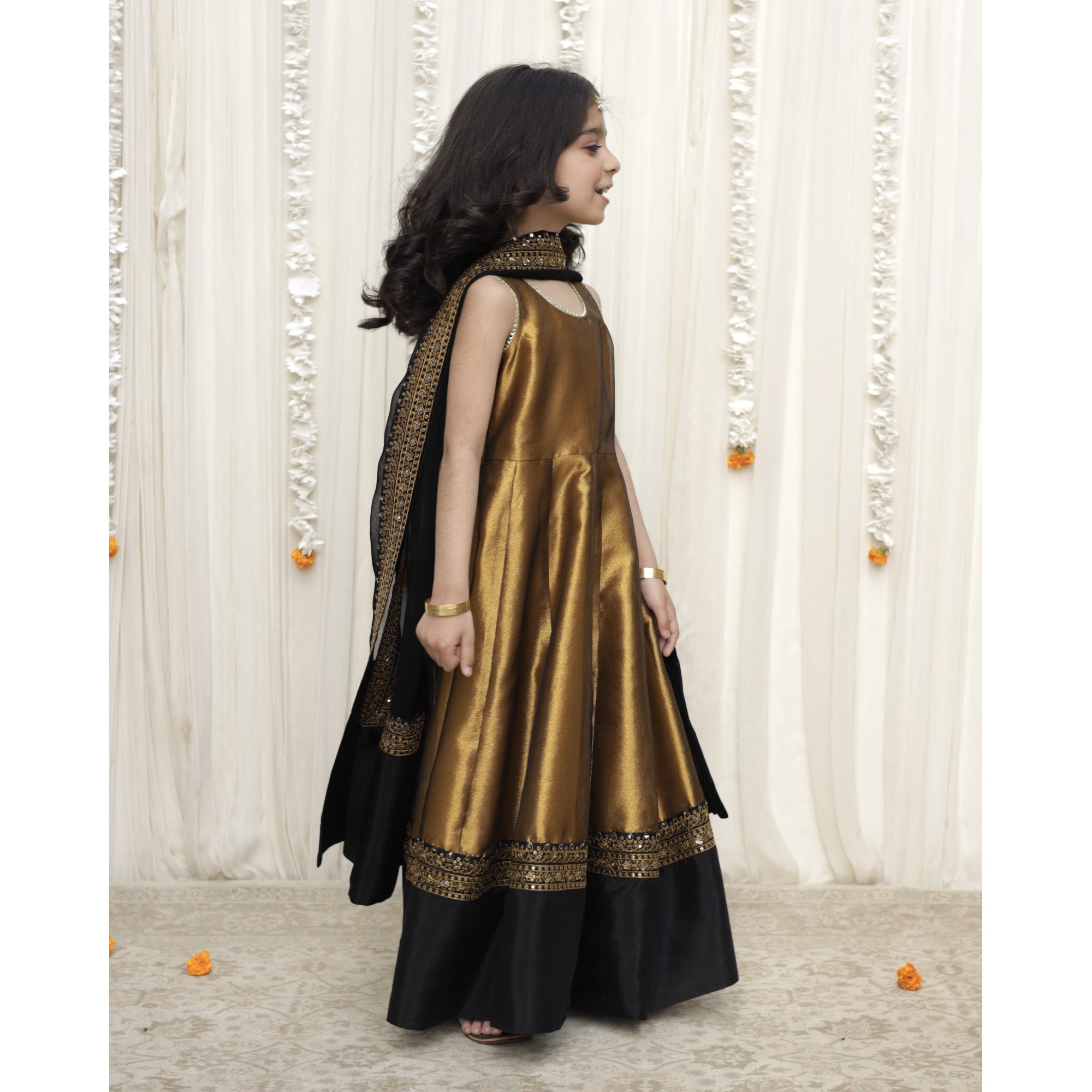 GOLDEN ANARKALI | CHOTI EID '25 | DYOT | KIDS WEAR