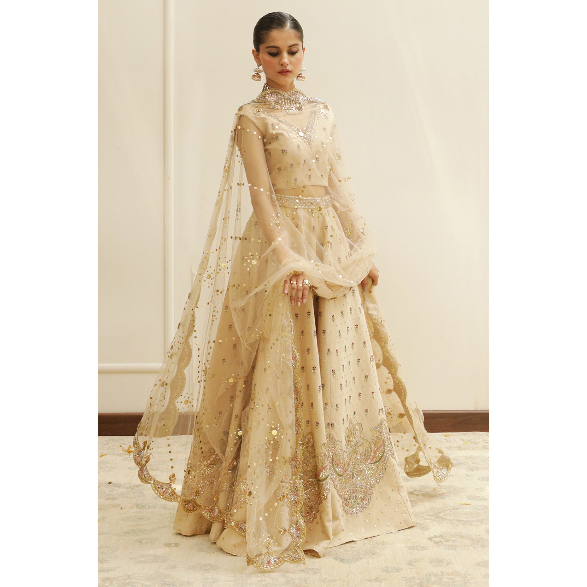BEIGE LEHNGA CHOLI | CHAANDI | DYOT