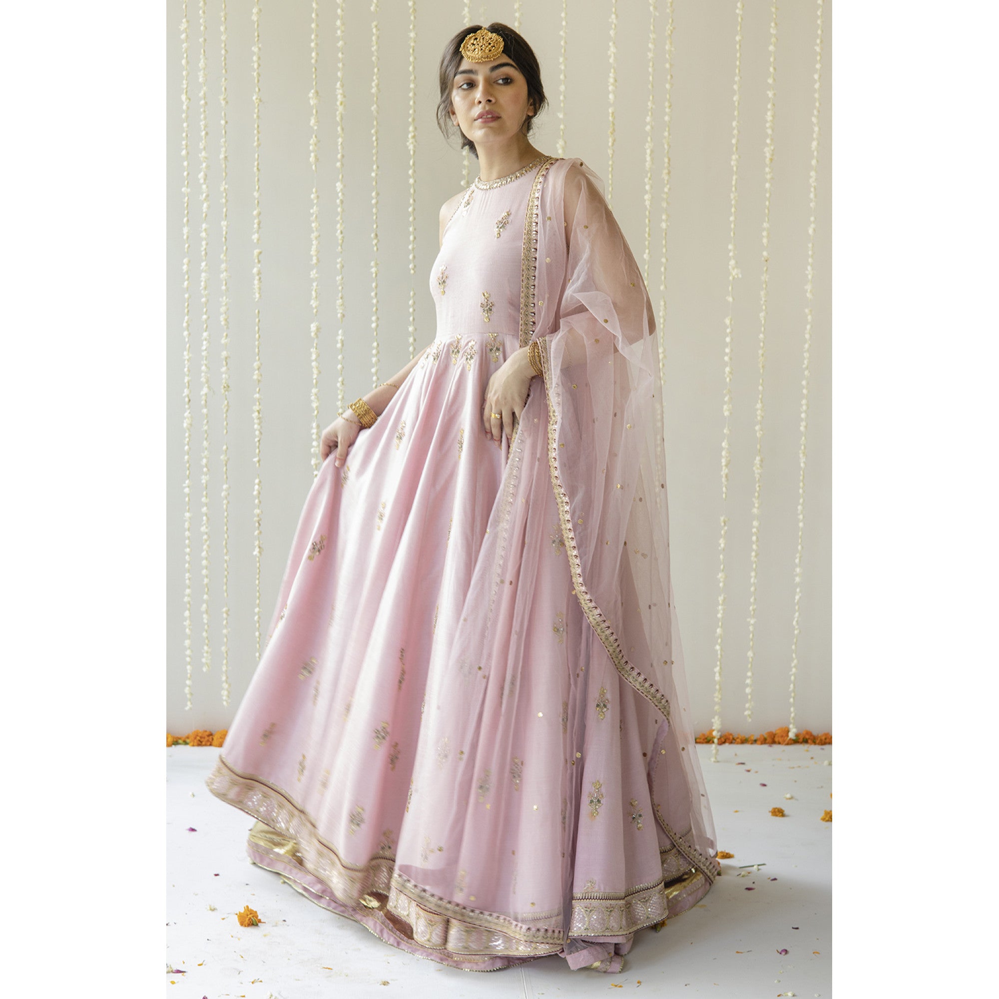 PINK ANARKALI | ZARI-FORMAL | DYOT
