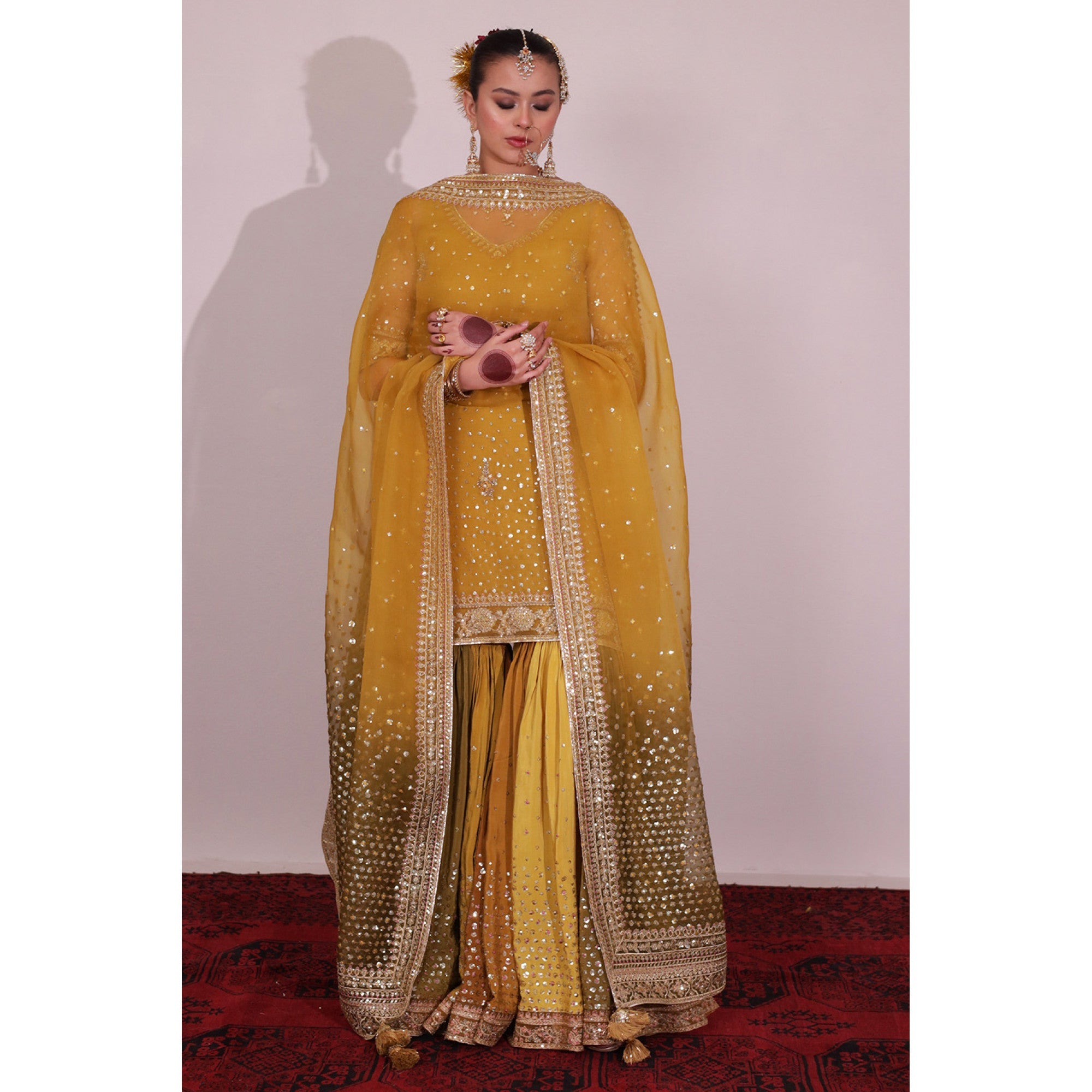 MEHENDI CHATTA PATTI OUTFIT | SHEESHAM 24 / 25 DYOT