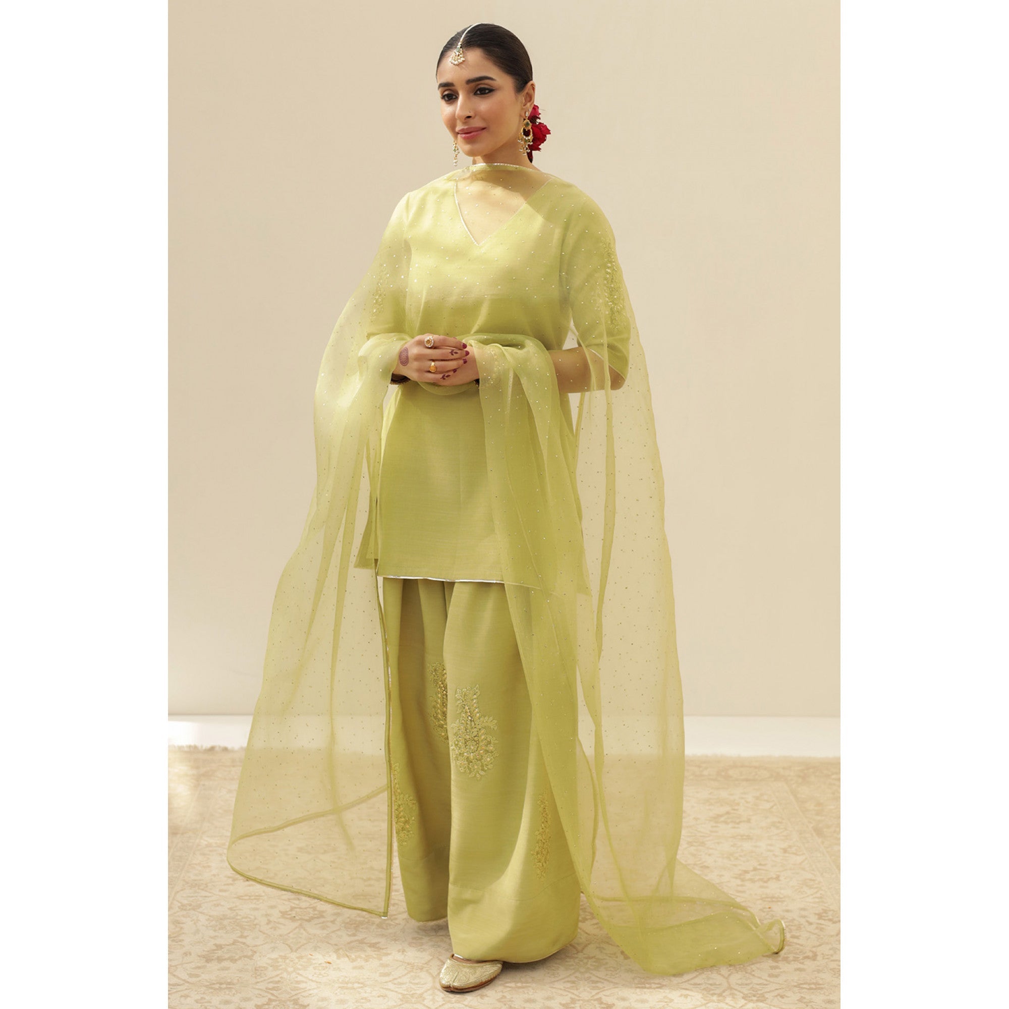 AVACADO GREEN OUTFIT | DYOT | FESTIVE' 25