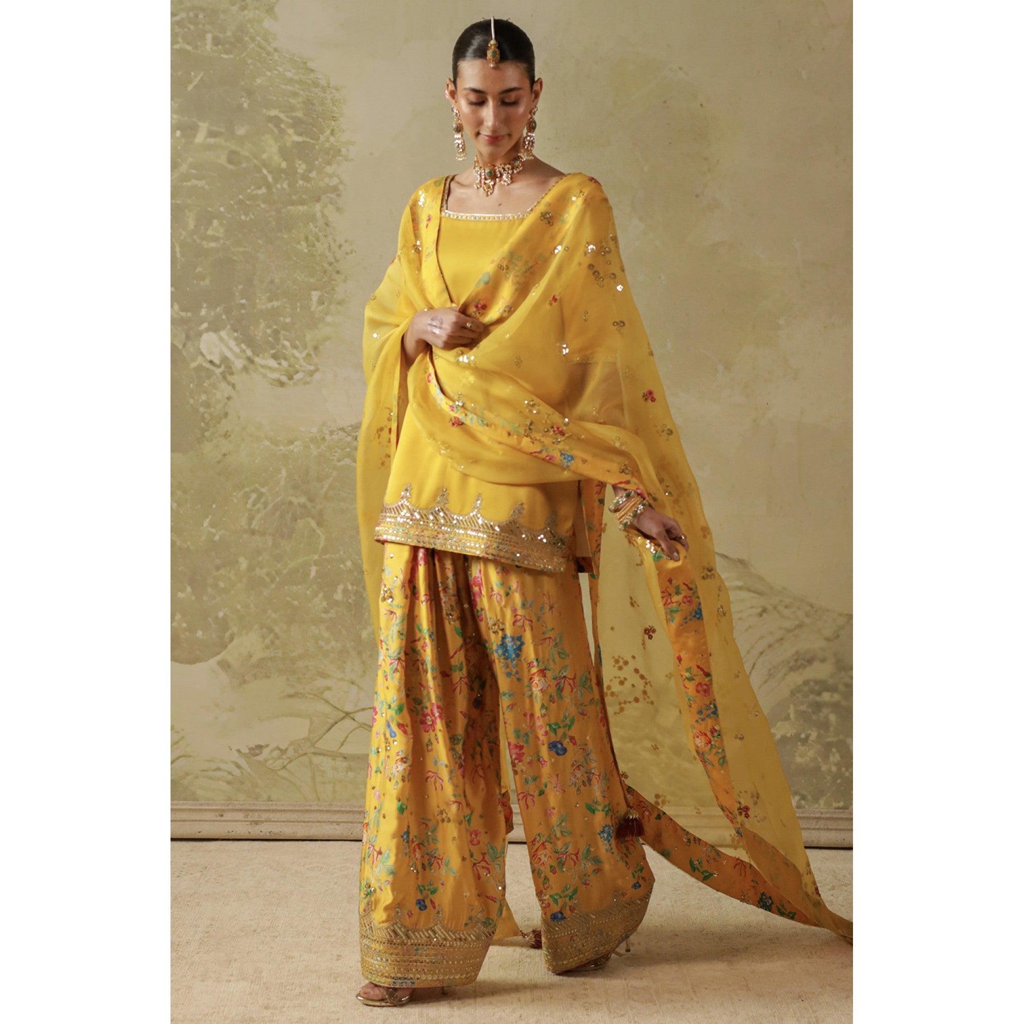 Printed Yellow Outfit | Sheesham‘26 | DYOT