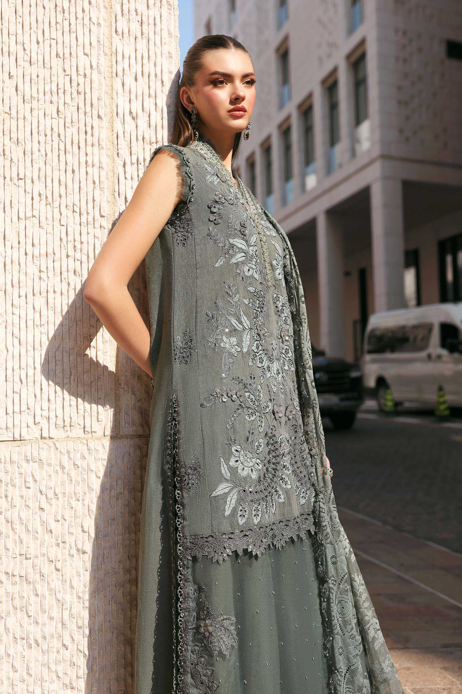 Embroidered Karandi Lawn Suit