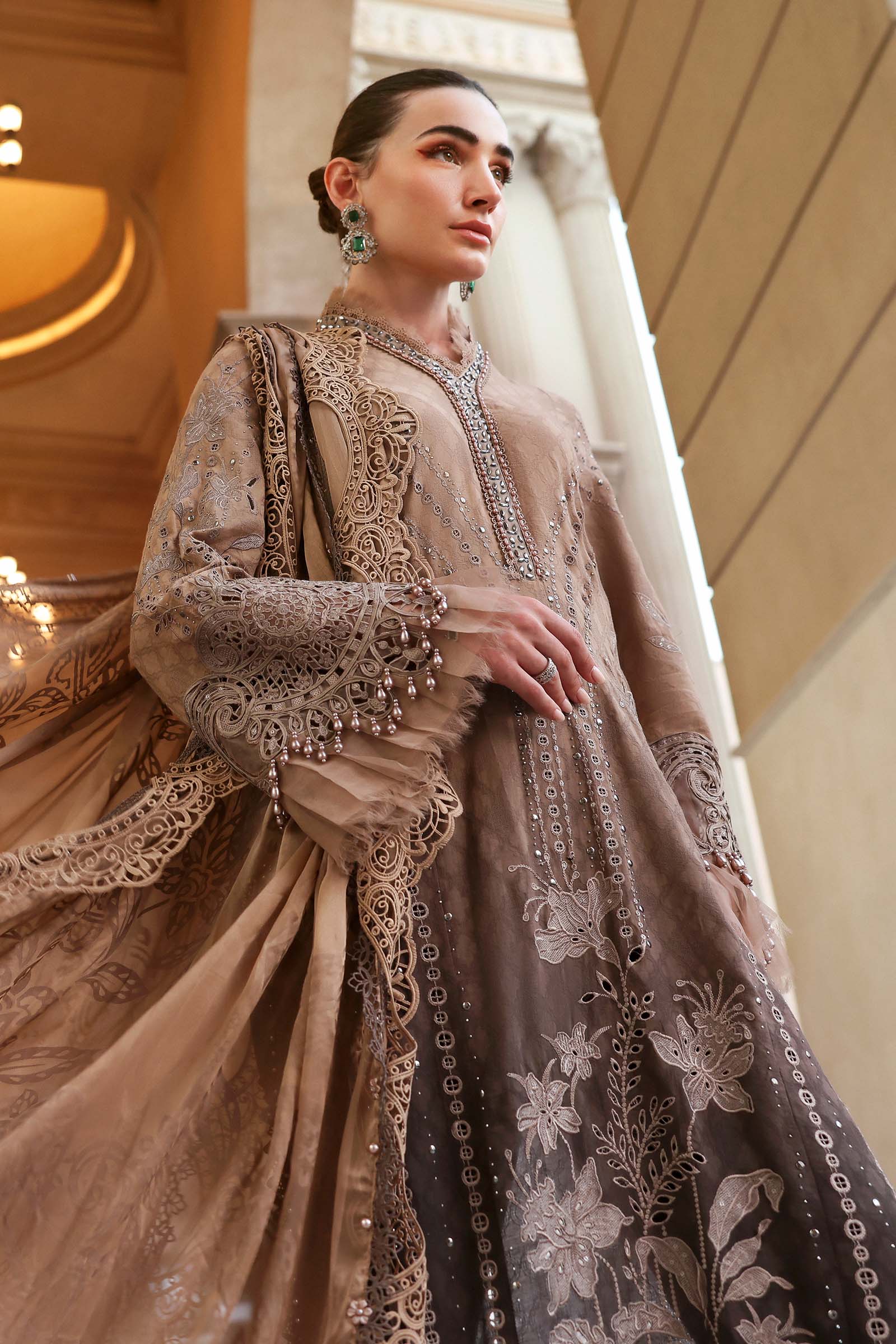 Embroidered Jacquard Lawn Suit
