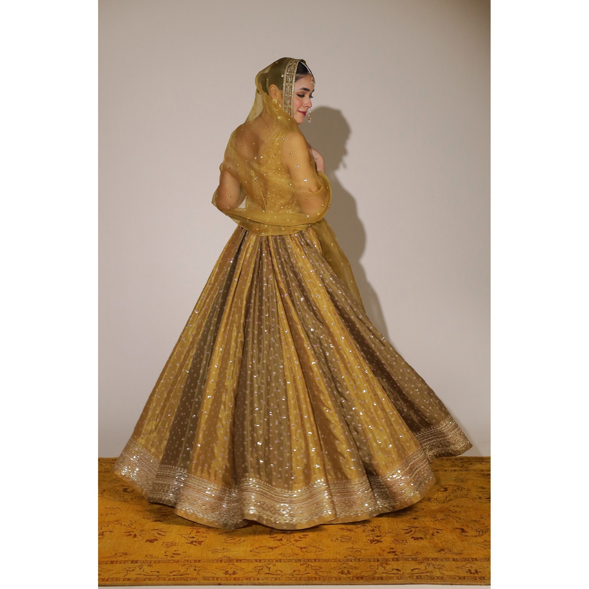 CHATTA PATTI MUSTARD ANARKALI | Chatta Patti Mustard Anarkali | DYOT