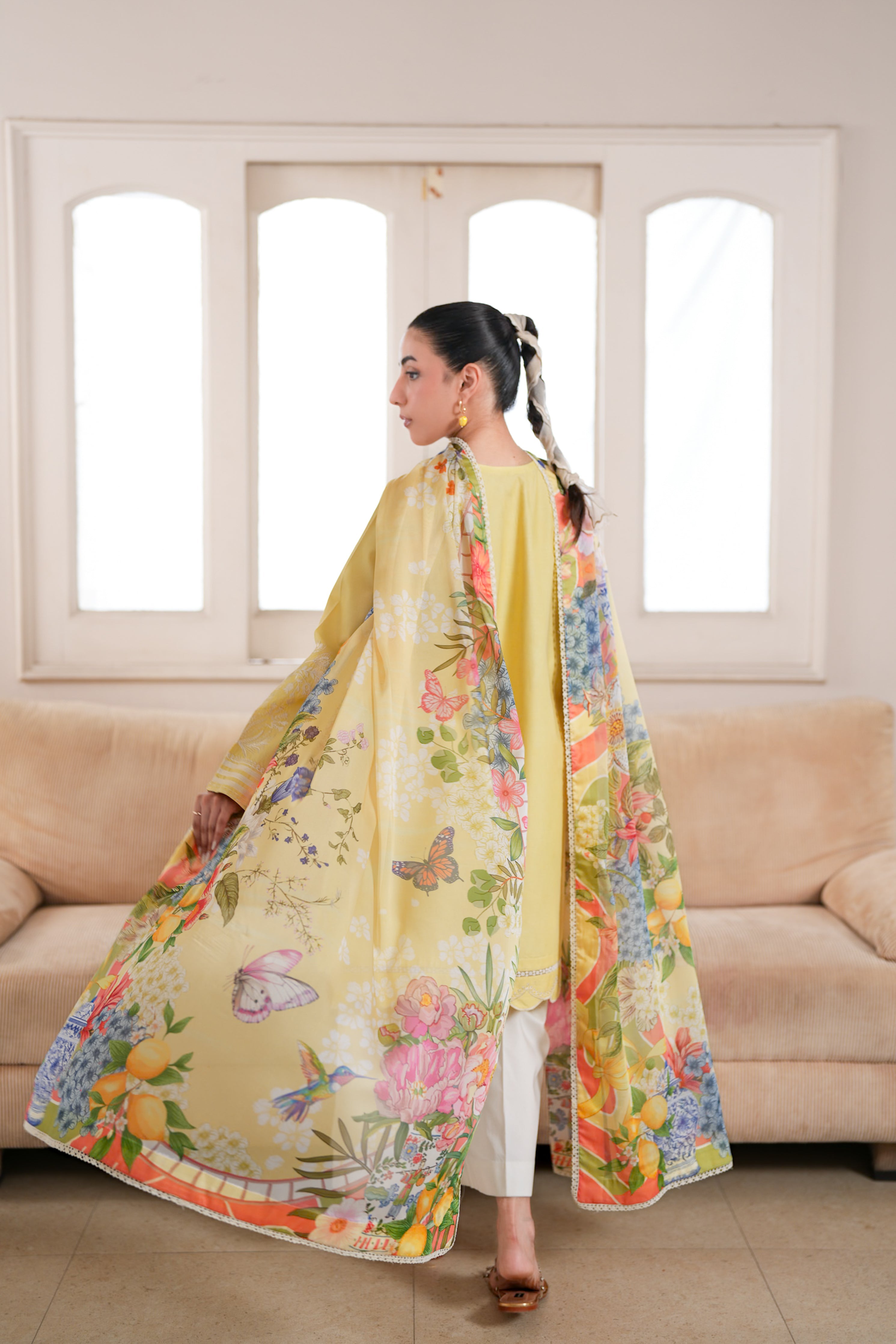 BUTTER LUXURY EMBROIDERED LAWN 3PCS (NPA3-26435) - READY TO WEAR STAYCATION 2026