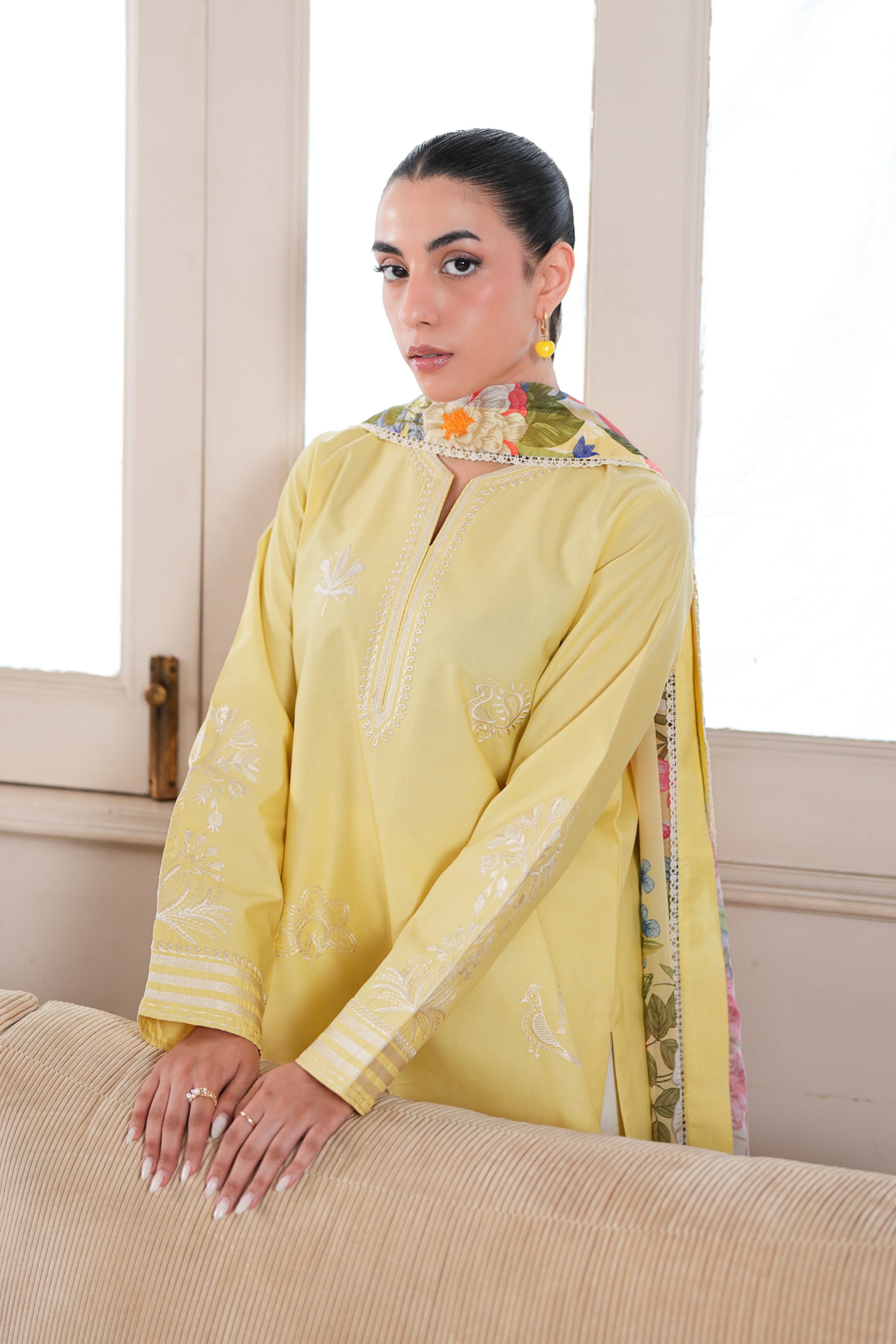 BUTTER LUXURY EMBROIDERED LAWN 3PCS (NPA3-26435) - READY TO WEAR STAYCATION 2026