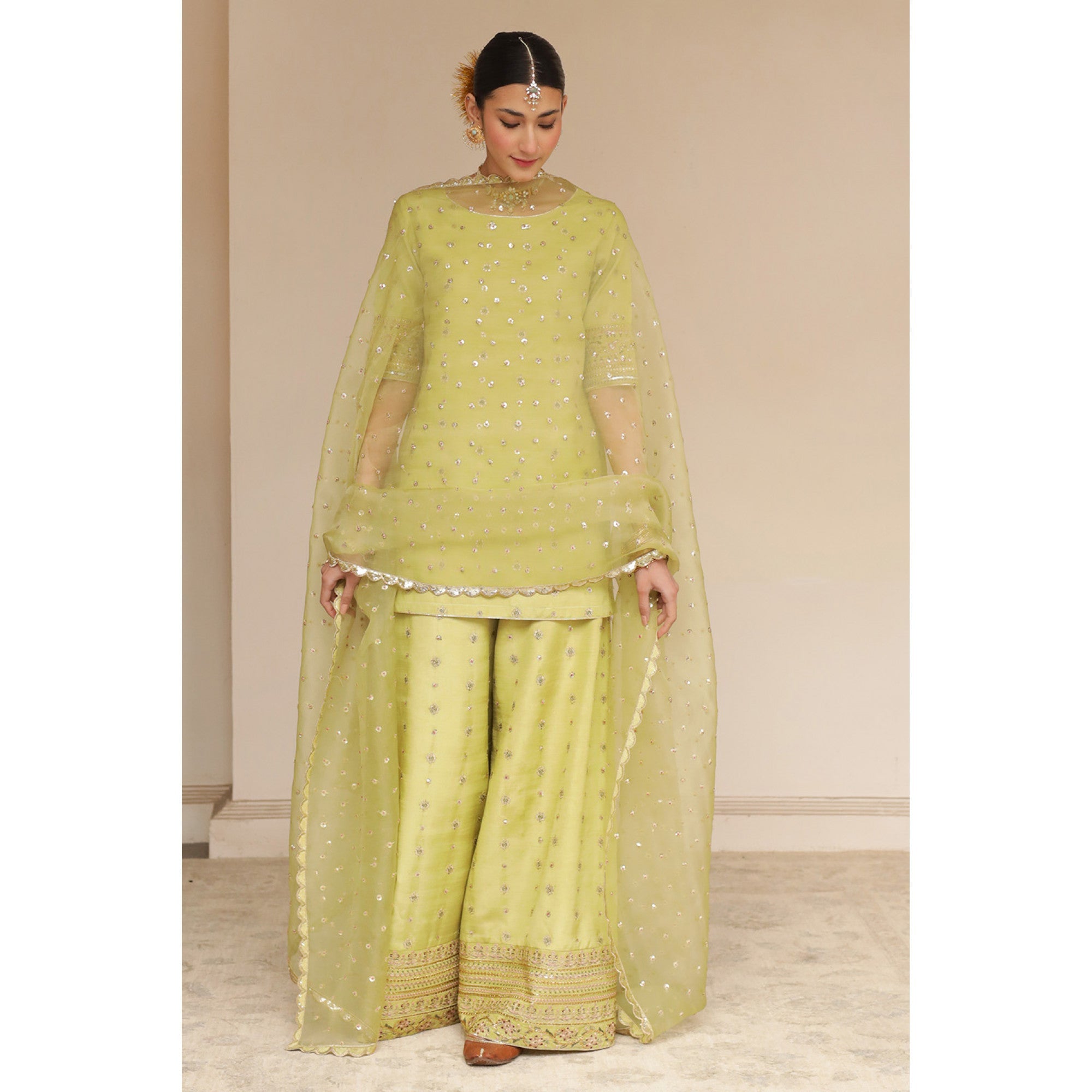 AVACADO GREEN OUTFIT | DYOT | Sheesham' 24